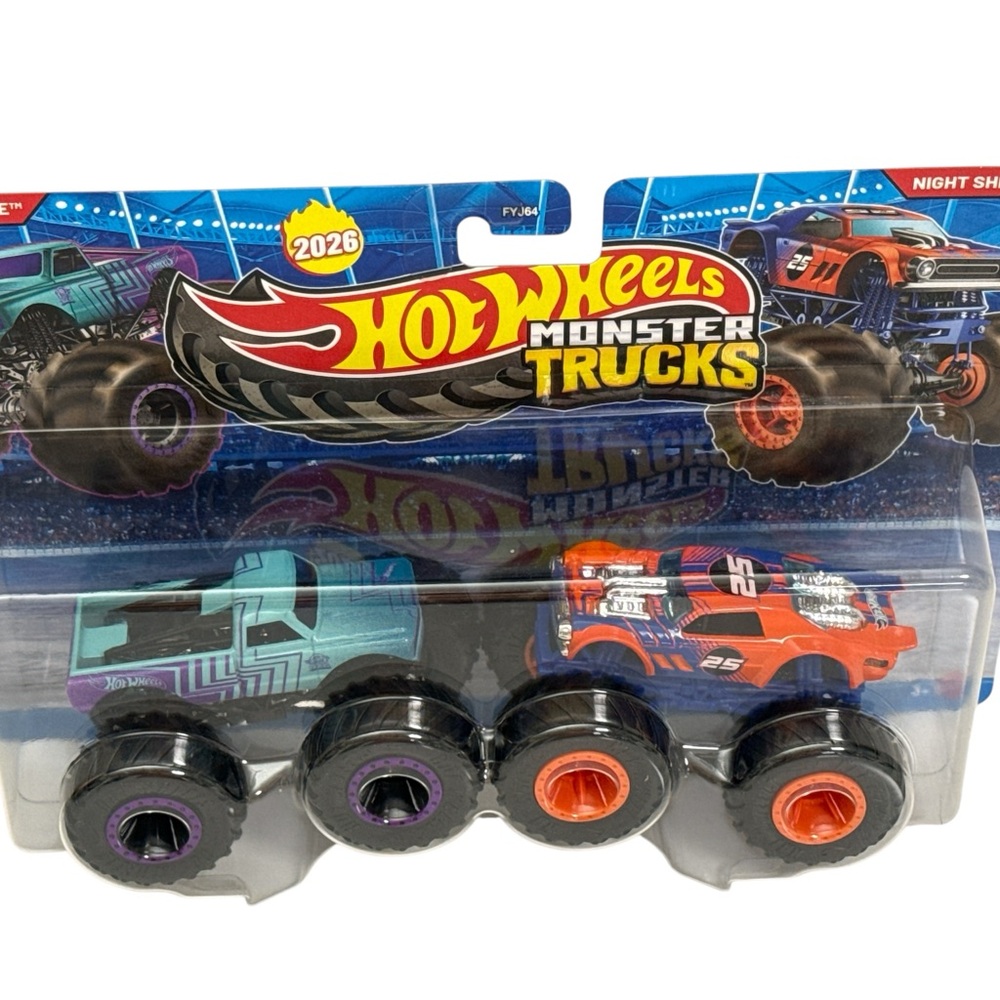 Hot Wheels Monster Trucks - Blue and Orange Set
